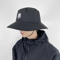 남성 여성 대두 골프 버킷햇 벙거지 챙 모자, 블랙