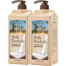 밀크바오밥 샴푸 화이트머스크향, 1000ml, 2개