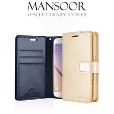 갤럭시S7 만수르 다이어리케이스 G930, 골드