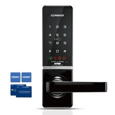 COMMAX 무타공 주키 도어락 + 카드키 4p 세트 CDL-515M