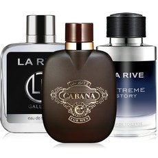 라리브 남성향수 3종 (카바나 90ml+엘레강스 90ml+익스트림 75ml), 남성향수 3종 (카바나+엘레강스+익스트림), 90ml
