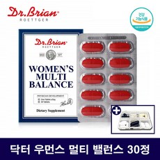 닥터브라이언 여자 아이오딘 멀티비타민 앤 미네랄 우먼 종비, 30정 1박스