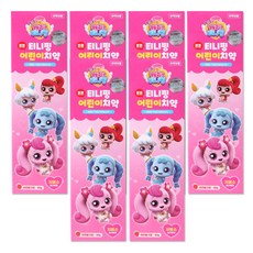 해호 알쏭달쏭 캐치티니핑 치약 80g 천연딸기향, 6개