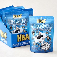 바프 쿠키앤크림 아몬드, 40g, 6봉