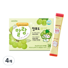 아올다 말랑 청포도 젤리 30개입, 600g, 4개