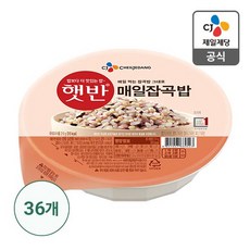 햇반 매일 잡곡밥, 210g, 36개