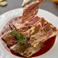 (50%세일) 설복 양념LA갈비 캠핑고기 캠핑음식 양념구이 미국산소고기 바베큐 밀키트, 400g, 1팩, 한입LA갈비 양념구이