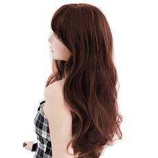 이쁘다샵 가발위드 옴브레 뉴스타일 웨이브 붙임머리 5피스 세트, 단색웨이브 다크브라운60cm, 1세트