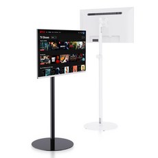 아이존아이앤디 EV MFS-1500 이젤형 TV 스탠드 거치대 벽걸이 브라켓 이동형, EV MFS-1500(화이트), EVMFS-1500(화이트)