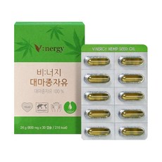 비너지 대마종자유 (800mgx30캡슐) 햄프씨드, 30정, 5개