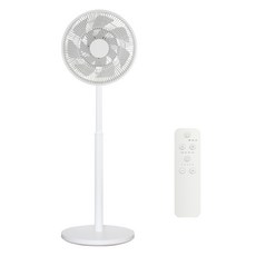 시프이컴 무소음 스마트 BLDC 스탠드형 무선 선풍기 화이트, CIF-WF01