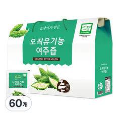 즙쟁이 오직유기농 여주즙, 60개, 80ml