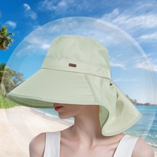 헬로우바이케이 여성 물놀이 모자 용 햇빛 뒷목 가리는 워터파크 성인 플랩캡