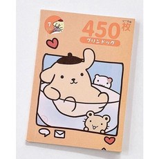 산리오 스티커 6세트 360매 쿠로미 시나모롤 폼폼푸린 헬로키티 마이멜로디 포차코 다이어리 꾸미기, 폼폼푸린 스티커북450매