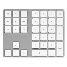 엑셀리트 블루투스 숫자 무선키보드 34키, 키패드, Excelite Bluetooth Keypad NK34, 실버