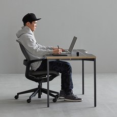 데스커 1400x700 컴퓨터 책상 DSAD114D, 상판-메이플/다리-블랙
