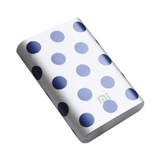 샤오미 보조배터리 10000mAh 디자인스킨, 도트 패턴(블루), 1개