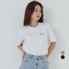 아피나르 레터링 프린트 반팔티