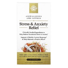 솔가 스트레스 릴리프 아슈와간다 샤프론 추출물 30정 Solgar Stress Anxiety Relief 30 tabs