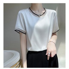 고급미 세련미 실크촉감 여성 반팔 (3color)