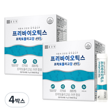 종근당 프리바이오틱스 프락토올리고당 FOS 유산균, 4박스, 150g