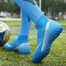 TINGRU 발목 축구화 발볼넓은 편한 풋살화 경량 가벼운 운동화 선수축구화