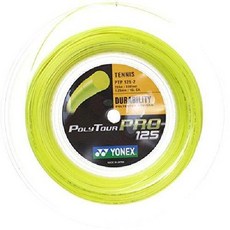 Yonex 요넥스 폴리 투어 프로 200M 테니스 거트 1.20 mm 옐로우