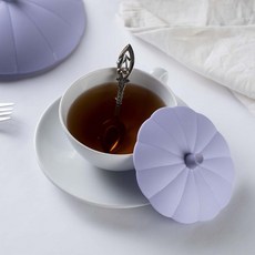 [마미스테이블] 식품용실리콘 컵뚜껑 (10cm) 머그컵덮개 다용도 커버, 라벤더