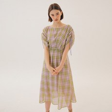 온앤온 체크프린트 셔링 원피스 NEW2MO445
