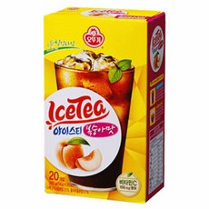 오뚜기 아이스티 복숭아맛, 14g, 20개입, 1개