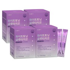 건강한 약속 바른 화이트토닝 글루타치온 1000mg 글루타치온 4g x 30포 4박스, 120g, 4개