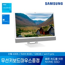 삼성 일체형PC DM530ADA-L15AADG1 올인원PC 데스크탑 컴퓨터 사무용 정품Win11탑재 선없는 컴퓨터, 8GB+256GB