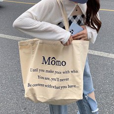 낭만라운지 모모딘 캔버스 에코백