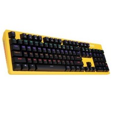 앱코 HACKER K516 축교환 측면 RGB 라이팅 이중사출 게이밍 기계식 키보드 청축, ABKO HACKER K516, 옐로우, 일반형