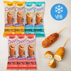 맛있닭 닭가슴살 크리스피 한끼핫도그 훈제 100g x 3팩 + 고추 100g x 2팩 + 매콤치즈 100g x 2팩 세트 (냉동), 1세트