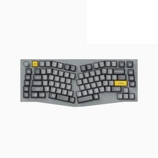 키크론 Q10 노브 그레이 알루미늄 커스텀 기계식 키보드 핫스왑 맥 75% 앨리스, 적축