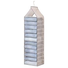 와카니 9단 옷정리함 니트 바지 수납함 옷걸이행거 걸이식수납함 옷장정리함, 1개