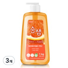 순샘 구연산 자몽향 용기 일반주방세제, 974ml, 3개