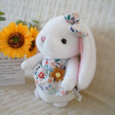 보송보송 토끼 애착 인형 안고자는 러블리 바니 귀여운 리본 토끼인형, 라이트엘로우
