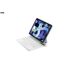 DFMEI 아이패드 10대 매직 키보드 Pro112.9 일체형 마그네틱 가죽 커버 블루투스 min6 케이스 에어5 백라이트 적용, 흰색, 아이패드 프로 12.9인치 2022년판/2021년판/2