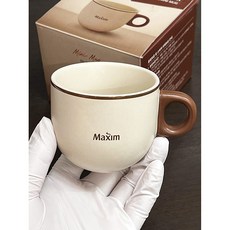 [무료배송](증정용) Maxim 미니 머그잔 180mL /머그컵/커피컵/도자기머그컵/손잡이머그컵/카페머그컵 5개 세트, 상세페이지 참조