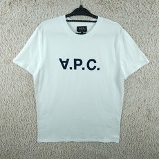 빈티지프렌/ [남M]아페쎄(A.P.C.) 화이트 라운드 반팔티