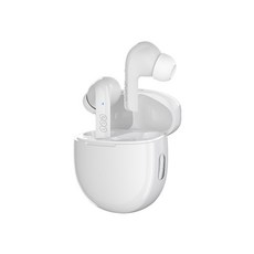 QCY 블루투스이어폰, 화이트, QCY-T18 APP