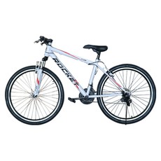 닥터바이크 2022년형 66cm 26인치 21단 스틸프레임 MTB 자전거 F-26S ROCKET, 화이트 + 레드