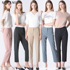 쉬즈미스 심플 베이직 슬림 팬츠 택가격 118000원