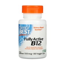 닥터스 베스트 Doctor's Best 완전 활성 B12 1 500mcg 베지 캡슐 옵션확인필수, 180 개