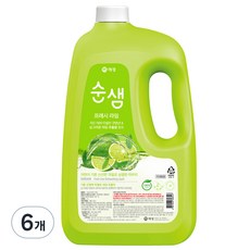 순샘 프레시라임 주방세제, 3L, 6개