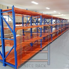 나이스선반 하중200kg 경량랙 창고선반 무볼트 철제, 200kg독립형(나이스선반), 기둥2mX가로1.5m, 4단, 1개