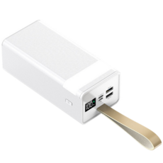 PYHO 여행용 50000mAh 보조배터리22.5W 슈퍼충전 고출력 다용도 LED 조명 안심 보조배터리 아이폰 삼성용, 화이트