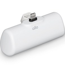 알로코리아 무선 도킹형 일체형 미니 보조배터리 5000mAh 애플8핀, allo500DL, 화이트